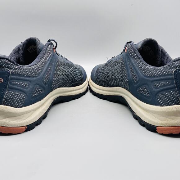 Keen Shoes Womens 11 Blue Gray Mesh Low Top Waterproof Trail Hiking Sneakers - Picture 7 of 11